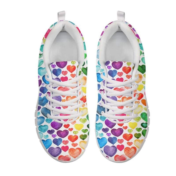 Pride Hearts Kitty Kicks™️ CLASSIC WALKING SHOES **REQUEST A PREORDER INVOICE** ($5 deposit will be applied to your full invoice)