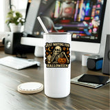 Mystical Monkey Toes - “Just Waiting For Halloween” Skeleton Vinyl Sticker