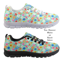 Oil Painted Flowers CLASSIC WALKING SHOES **REQUEST A PREORDER INVOICE**