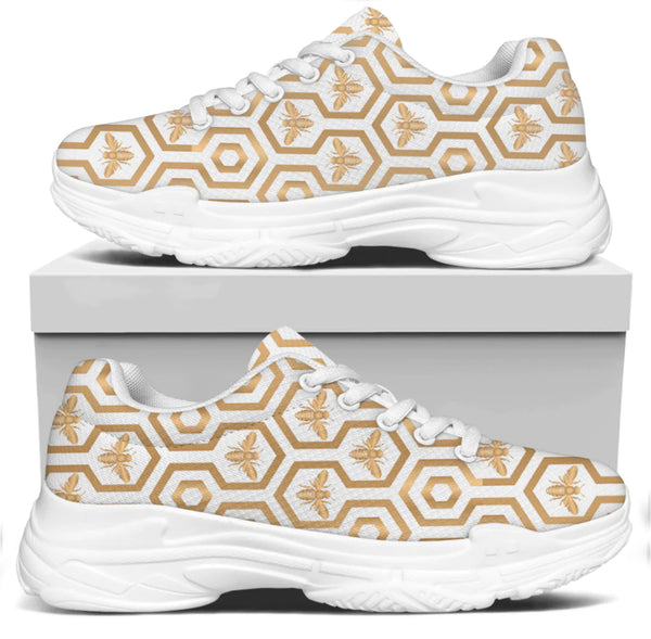 Gold Bees Kitty Kicks™️ MODERN WALKING SHOES **REQUEST A PREORDER INVOICE** ($5 deposit will be applied to your full invoice)