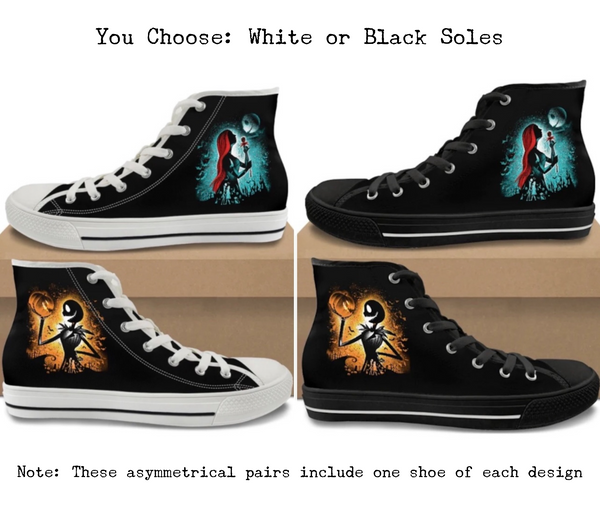 Pumpkin Royalty CANVAS HIGH TOP SHOES **REQUEST A PREORDER INVOICE**
