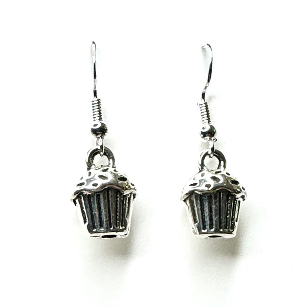 Amy Foxy Style Handmade Earrings - Kitchen Cooking Charms: Cupcake Muffin