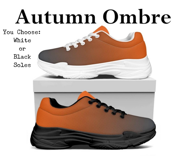 Ombre Autumn Kitty Kicks™️ MODERN WALKING SHOES **REQUEST A PREORDER INVOICE** ($5 deposit will be applied to your full invoice)