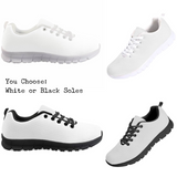 Solid White CLASSIC WALKING SHOES **REQUEST A PREORDER INVOICE**