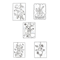 Mystical Monkey Toes - Funny Stripper Cat Adult Coloring Sheets With Stackable Crayon
