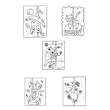 Mystical Monkey Toes - Funny Stripper Cat Adult Coloring Sheets With Stackable Crayon