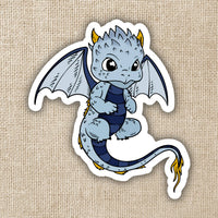 Kingdom of Threads - Blue Baby Dragon Sticker
