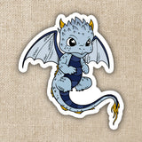 Kingdom of Threads - Blue Baby Dragon Sticker