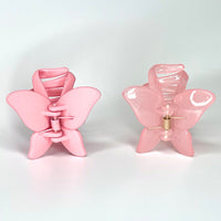 Love and Repeat Petite Butterfly Hair Claw Clip Duo - PINK