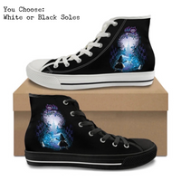 Wonderland Door CANVAS HIGH TOP SHOES **REQUEST A PREORDER INVOICE**