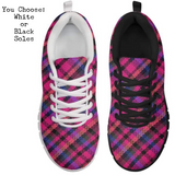 Pink Plaid CLASSIC WALKING SHOES **REQUEST A PREORDER INVOICE**