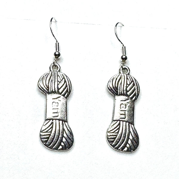 Amy Foxy Style Handmade Earrings - Yarn Skein Charms