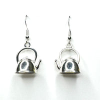 Amy Foxy Style Handmade Earrings - 3D Tea Kettle Teapot Charms