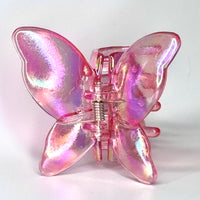 Funteze Iridescent Butterfly Hair Claw Clip - ROSE