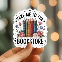 Mystical Monkey Toes - “Take Me To The Bookstore” Vinyl Sticker