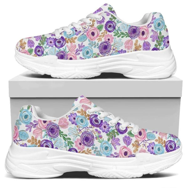 Watercolor Roses Kitty Kicks™️ MODERN WALKING SHOES **REQUEST A PREORDER INVOICE** ($5 deposit will be applied to your full invoice)