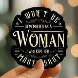 Mystical Monkey Toes - “I Won’t Be Remembered…” Sticker