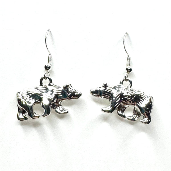 Amy Foxy Style Handmade Earrings - Bear Charms