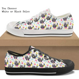 Butterfly Kittens CANVAS LOW TOP SHOES **REQUEST A PREORDER INVOICE**