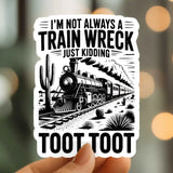 Mystical Monkey Toes - Train Wreck Sticker
