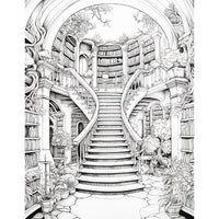 Mystical Monkey Toes - Beautiful Library Coloring Sheets With Stackable Crayon