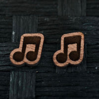 Stellar Gifts Music Notes Stud Earrings