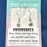 Amy Foxy Style Handmade Earrings - Money Charms: PROSPERITY