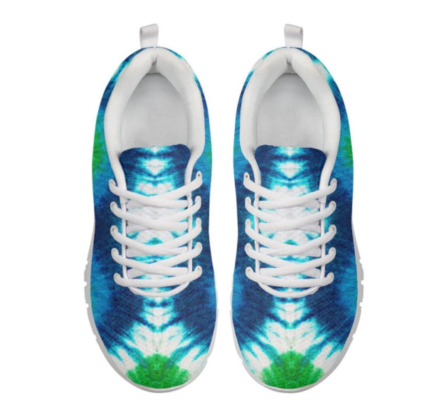 Blue & Green Tie Dye CLASSIC WALKING SHOES **REQUEST A PREORDER INVOICE**