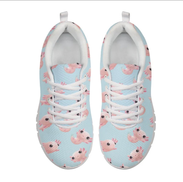 Axolotl Kitty Kicks™️ CLASSIC WALKING SHOES **REQUEST A PREORDER INVOICE** ($5 deposit will be applied to your full invoice)