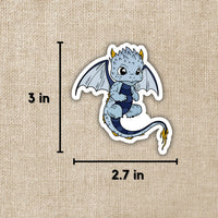 Kingdom of Threads - Blue Baby Dragon Sticker