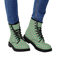 Green Mod Light Kitty Kicks™️ COMBAT BOOTS **REQUEST A PREORDER INVOICE** ($5 deposit will be applied to your full invoice)