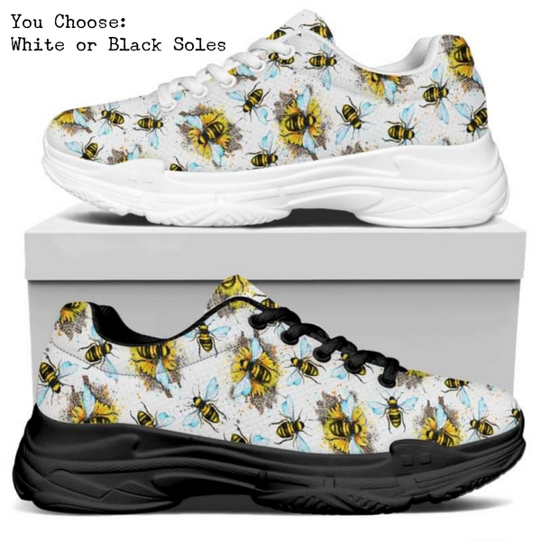 Happy Bees Kitty Kicks™️ MODERN WALKING SHOES **REQUEST A PREORDER INVOICE** ($5 deposit will be applied to your full invoice)