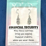 Amy Foxy Style Handmade Earrings - Money Charms: FINANCIAL SECURITY