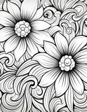 Mystical Monkey Toes - Beautiful Flower Coloring Sheets With Stackable Crayon