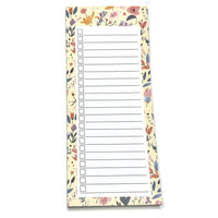 Hive - Magnetic Checklist Notepad: Cream Floral