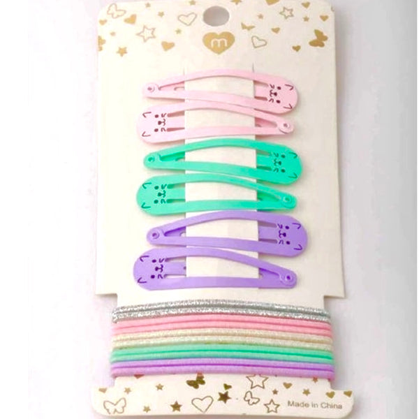 Love and Repeat - Pastel Cat Hair Accessory Set