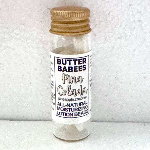 The Bath & Body Co - Butter Babees Round Lotion Beads: Pina Colada (Pineapple and Coconut)