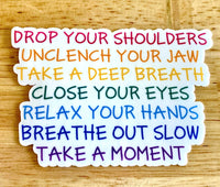 Lemonsgrace Designs - "Take A Moment" Mental Health Sticker