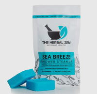 The Herbal Zen - Shower Steamer 2-Pack: SEA BREEZE (Lavender, Lime, and Spearmint)