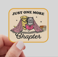 Yarnival - Just One More Chapter Cat and Dog Sticker