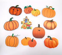 MH Pumpkin Halloween Vinyl Sticker Set A