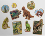 BoyPilot Goods - Kraft Paper Sticker Sheet: Awkward Dinosaurs