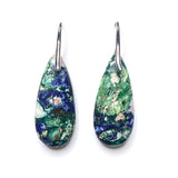 Mio Queena - Green & Blue Emperor Stone Agate Earrings