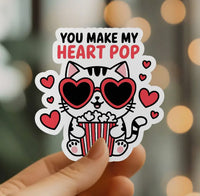 Mystical Monkey Toes - Popcorn Cat Love Sticker