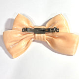 Giant Bow Barrette: Peach