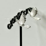 Mio Queena - Hummingbird Stud Earring: Silver