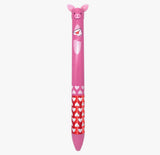 SNIFTY Twice as Nice 2-Color Click Pen - Pig Love