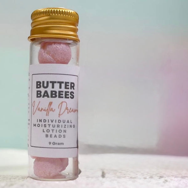 The Bath & Body Co - Butter Babees Round Lotion Beads: Vanilla Dream (Vanilla, Jasmine, and Lavender)