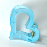 Love and Repeat Heart Hair Claw Clip - BLUE
