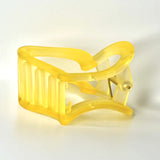 Love and Repeat Heart Hair Claw Clip - SUNNY YELLOW